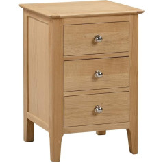 Julian Bowen Cotswold Oak 3 Drawer Bedside Table