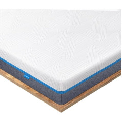 Inofia Gel Topper 140 x 200 cm matrača virskārtas augstums 8 cm, divi cietības līmeņi H2 un H3, Oeko-Tex® sertificēts, atmiņas putu matrača virskārtas matrača virskārta Box Spring gultām, treileriem un neērtām gultām, mazgājams