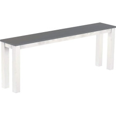 B.r.a.s.i.l.-Möbel Rio Classico Barbank 208 cm Silk Grey White Pine Masīvkoka konsoles galds Koka galds - izmēri un krāsas pēc izvēles Brazīlijas mēbeles