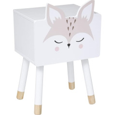 Atmosphera Createur D'interieur Atmosphera Créateur d'intérieur Children's Bedside Table Fox Design White Wood Multicoloured