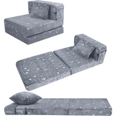 Memorecool Tri складной диван-кровать напольный матрас для детей, светящийся складной матрас ребенок складывается диван футон матрас кресло кро