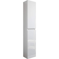 Mama Store ATENA Hanging Column with 2 Doors and Right Opening Wood Material Gloss White