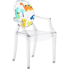 Kartell Bērnu krēsls Loulou Ghost, polikarbonāts, caurspīdīgs, 37 x 40 x 63 cm