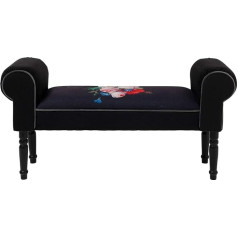 ‎Kare Kare Design Bench Wing Patchwork Pulveris Mazs polsterēts apavu soliņš baroka stila polsterēts viena izmēra