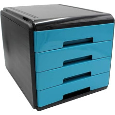 Arda My Desk 4 Drawer Desktop Cabinet - бирюзовый