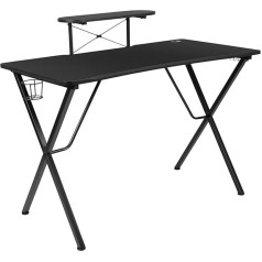 Flash Furniture Žaidimų stalas, medinis, juodas