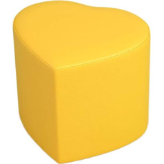 Amsxnoo LSXIAO kāju krēsls Sirds formas PU masīvkoka masīvkoka viegls mājsaimniecības rotaļlietu sēdeklis 5 krāsas