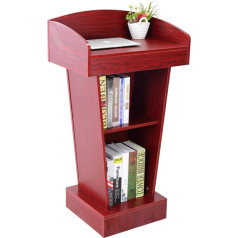 Podium Presentation Lectern Stand Lecterns Podiums Podium Speaking Taiwan Ceremonial Lectern Desk Simple Modern Welcome Shopping Guide Reception Customer Desk/Dark Red / 40x60x108cm