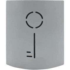 Safe 3940 Dizaino raktų spintelė su magnetiniu uždarymu, plieninė, 8 kabliukai, tinkama naudoti patalpose, pilka, 25 x 22 x 7 cm