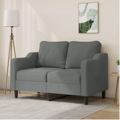 Lapooh 359352 2 vietų sofa, tamsiai pilka, 120 cm audinys, poilsio sofa, sofos ir kušetės, poilsio sofa, svetainės sofa, sofa su miego funkcija