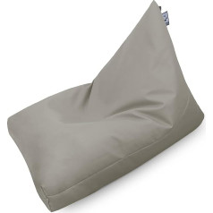 Happers Pyramid Bean Bag XL mākslīgās ādas iekšējais gaiši pelēks