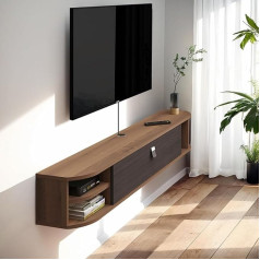 Pmnianhua TV Lowboard Hanging TV Cabinet Lowboard TV Hanging Cabinet Wall Cabinet for Living Room (W x H x D) 140 x 23 x 24 cm