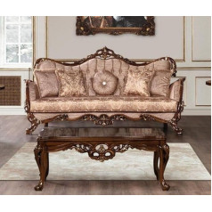 Jv Möbel Sofa 3 Seat Classic 3 Seater Fabric Three Seater Sofas Couch Living Room Baroque Style