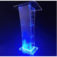 Suuim Lecetern Podium Stand Clear Podium Mit Leichten Acrylpodium -Lecterns & Podiums Kanzel Für Kirchen Präsentation Klarer Podium -Acryl -Acryl -Acryl -Acryl