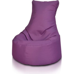 Ecopuf Sēdeklis S Augsta atzveltne Bean Bag 65 x 75 cm Poliestera audums