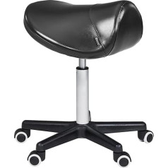 Master Massage 91557DE Sedla krēsls Roll Stool Izvelkamais krēsls Darba krēsls Practice Stool Kosmētikas krēsls Melns 5900 g