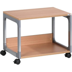 Durable Carrello portastampante Durable - argento metallizzato/faggio - 60x43,2x47,7 cm - 2 - 3710-124