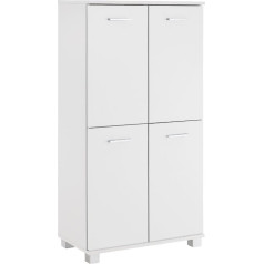 Schildmeyer Lumo Highboard 135278, koka materiāls, balta, 116,9 x 59,8 x 32,6 cm