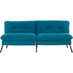 Sepnine Moderni sofa, metalinės kojos su reguliuojamu atlošu, sofa-lova, tinkama svetainei, gyvenamajam kambariui, namų kino teatrui, keliamoji galia 136 kg, 8080