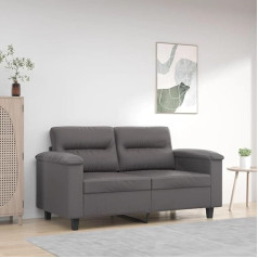 LAPOOH 2-vietė sofa pilka 120 cm imitacinė oda, svetainės sofa, sofos ir kušetės, poilsio sofa, svetainės sofa, sofa su miegojimo funkcija - 359580