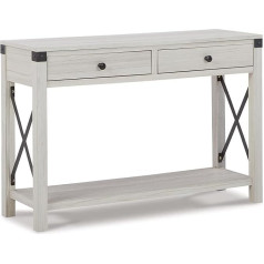 Ashley Furniture Industries Signature Design by Ashley Bayflynn Casual Console Sofa Table, Washed White