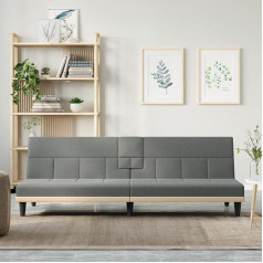 Homgoday Sofa lova su porankiais, svetainės sofa, lovos lova, dienos sofa, svečių lova, sofa sofa su lovos funkcija, sulankstoma sofa lova svetainei, svečių kambariui, tamsiai pilkas audinys