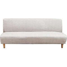 Uyeoco Bez roku 3/2-sēdeklis Stretch Futon Aizsargapvalks saliekamajam dīvānam bez roku balstiem (Krāsa: G, izmērs: M (160-190 cm)