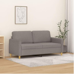 Cozynest 2 Seater Sofa Taupe 140cm Fabric