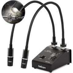 AmScope LED-6W Leistungsstarker 6 W LED Dual Swoseneck Lights Illuminator