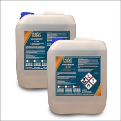 Inox® IX 200 Mazgāšanas spirts 2 x 10 litri Šķīdinātājs traipu likvidēšanai no tekstila, plastmasas, virsmām un darba aprīkojuma - mazgāšanas benzīna tīrīšanas līdzeklis
