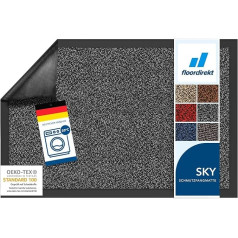 Grīdas paklājs Floordirekt Rhine Dirt Trapper Mat, mazgājams un izturīgs durvju paklājs ar neslīdošu pamatni, durvju paklājs ieejas zonai (antracīts (raibs), 200 cm x 400 cm)