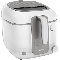 Tefal FR3100 Super Uno Access Fryer | ietilpība: 2,2 litri, daļas, kas paredzētas mazgāšanai trauku mazgājamā mašīnā, nelīpošs pārklājums, smaku filtrs, noņemams konteiners, balta/pelēka krāsa