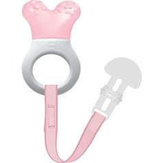 MAM Мини-прорезыватель для зубов с клипсой, розовый, 2+ месяца от MAM (руководство на английском языке)