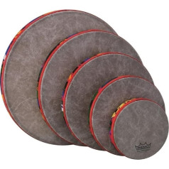 Remo KD-0500-01 Frame Drum Kids Percussion, Rahmentrommel-Set, Fabric Rain Forest,(6 Zoll), (8 Zoll), (10 Zoll), (12 Zoll), (14 Zoll), Handtrommel für Drum Circle