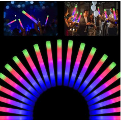 Iepakojumā 30 Glow Sticks Party Set LED Light Stick Party Bag Bērnu dzimšanas diena 7 8 9 9 10 gadu partija Dāvanas Give Aways Meitenes Halloween kāzu Ziemassvētku diena festivāls Neona apdare Dāvana