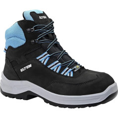 ELTEN Lotte Aqua Mid ESD S2 moterų saugos batai sportiniai lengvi mėlyni plieniniai pirštai 37 dydžio