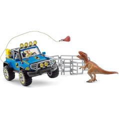 schleich DINOSAURS 41464 Bezceļu transportlīdzeklis ar Dino Outpost, bērniem no 5-12 gadiem, rotaļu komplekts