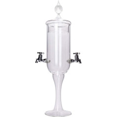 Absinthe Fountain Petite | Mouth-Blown Glass (No Pressed Glass) | 2 Taps | Includes Drinking Guide