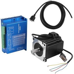 HSS86 Hybrid Servo Driver + NEMA34 slēgta cilpa ātrgaitas soļu servomotors 4 N.m 0 ~ 3000 RPM CNC maršrutētājam Gravēšana frēzēšana frēzēšana