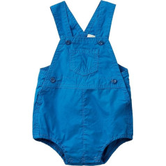 United Colors of Benetton Unisex Baby 4u3kat011 Latzhose, blau, 80