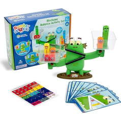 Learning Resources HM96089-UK Numberblocks Blockzee, no 3 gadiem, matemātikas un skaitļu rotaļlieta, līdzsvara spēle, matemātikas spēle bērniem, interaktīvā rotaļlieta ar kustīgu muti un acīm, multi