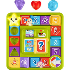 Fisher-Price Learning Fun Motor Skills Game Board - galda spēle ar Smart Stages mācību saturu, 40+ dziesmas, versija: Informācija par spēlēšanu, komplektācija: angļu, ASV, itāļu, portugāļu, spāņu, spāņu, HRB69.