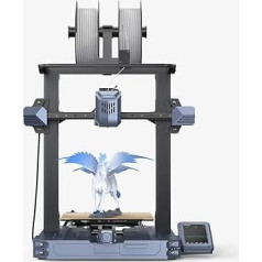 Creality CR-10 SE 3D printeris, 600 mm/s drukāšanas ātrums, automātiskā izlīdzināšana ar pieskārienu, 8000 mm/s paātrinājums, 300 °C karstais Sprite tiešais ekstrūderis, konstrukcijas tilpums 220 x 220 x 265 mm