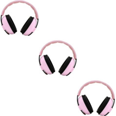 ifundom 3 gab. austiņas bērniem bērnu austiņas bērnu austiņas troksni slāpējošas austiņas bērniem ausu aizsardzības austiņas mazuļiem ausu aizbāžņi cilne lidmašīna pret troksni jaundzimušajam rozā krāsā