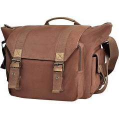 XSY Men's Camera Bag Camera Bag Women's DSLR Shoulder Bag Unisex Messenger Sling Shoulder Bag for Canon Nikon Sony SLR Cameras F1 - Brown, F1-Brown, shoulder bag