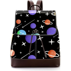 Персонализированные школьные сумки для подростков, мультяшные планеты, звезды, метеоритный узор, разноцветный, 27x12.3x32 см, рюкзаки-рюкзаки