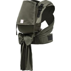 Stokke Limas Baby Carrier Plus - aug kopā ar bērnu, piemērots mazuļiem no 56/62 līdz 104 izmēriem (4 līdz 18 kg) - Slinga un ērtas nēsāšanas kombinācija - Krāsa: Olīvu zaļa krāsa