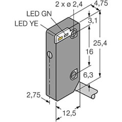 3069426 - VS4RP5R, optisks sensors (Empfänger) Miniatūrsensors