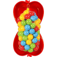 thorberg Песочница в форме яблока XL в 4 цветах Песочница для бассейна (2 X красный + мячи)