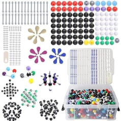 Uinfhyknd Molekular-Struktur-Kit, 974 PCS Molekülkugel, mit Atom-/Ladungswolke, anorganisches Kit für Studenten